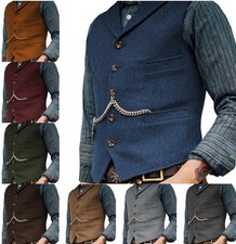 Gilet uomo vintage tweed gilet
