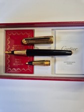 Penna stilografica + stylo CARTIER PASHA in oro -anno 1990