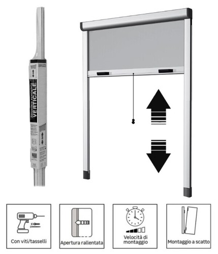 Zanzariera verticale molla - verticale,