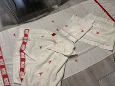 Coppia di tende fatte a mano a vetro per portafinestra - vintage anni '80