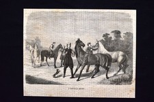 I cavalli Russi Incisione del