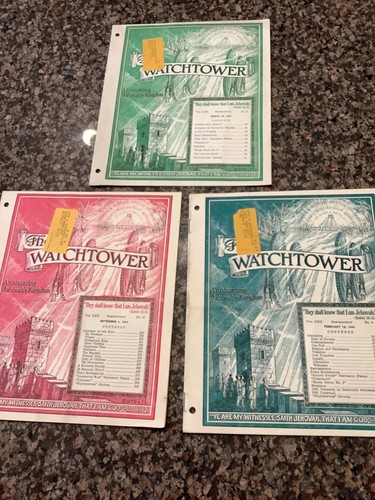 Watchtowers 1941 lot 3 - watchtowers,,