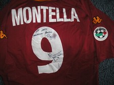MAGLIA ROMA KAPPA 2000 2001 SCUDETTO - MONTELLA 9 - MATCH WORN TOTTI JUVENTUS