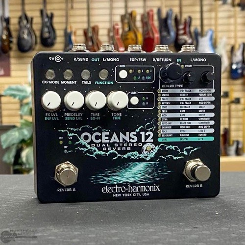 Ehx oceans riverbero - ehx, stereo