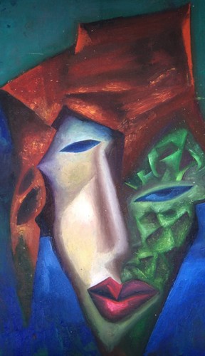 Ritratto neocubismo - ritratto.,