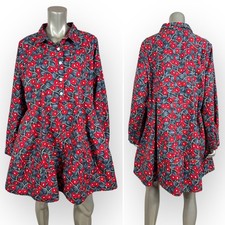 Mini abito altalena frutta ciliegia marca Tulipano XL/tasche cotone Lagenlook tunica top