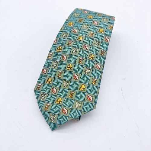 Cravatta hermes seta verde - in,