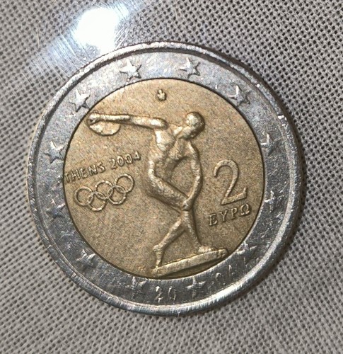 Moneta euro olimpiadi atene - moneta,