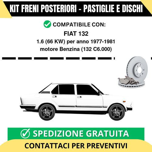 Kit freni posteriori per fiat - posteriori,