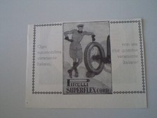 advertising Pubblicità 1929 PNEUMATICI PIRELLI SUPERFLEX CORD