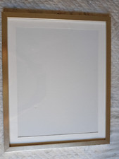 CORNICE in legno argento/dorato con vetro e passpartout 51x41 - interno 47x37,5