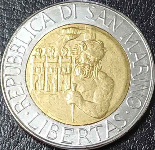 San marino moneta bimetallica - marino,