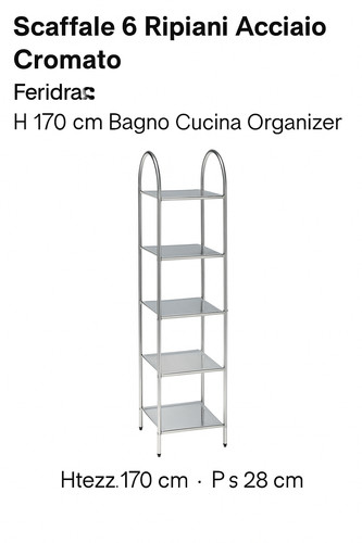 Scaffale ripiani acciaio - scaffale,