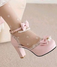 Scarpe con tacco alto rosa