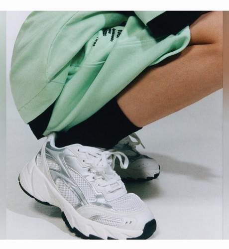 Sneakers zara bianche argento - zara,