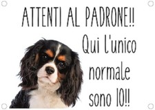 TARGA CARTELLO ATTENTI AL CANE