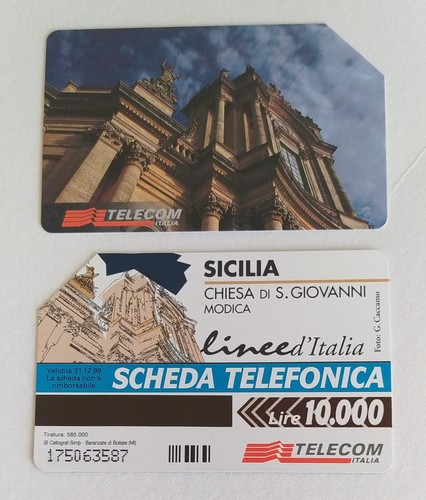 Scheda telefonica usata - ,