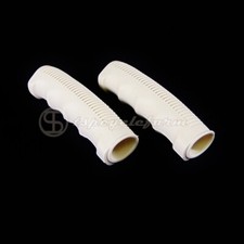 coppia manopole soft bici bicicletta graziella olanda cruiser custom city crema