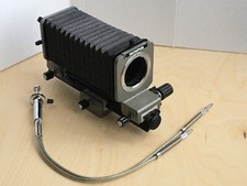 Olympus OM Auto Bellows soffietto macro completo di scatto flessibile doppio.