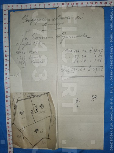 J7483 documento storico antico - j7483,