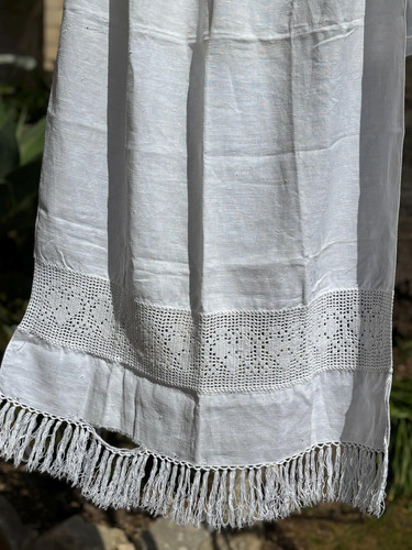 Antica tenda lino - lino, grezzo