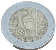 2 Euro Commemorativi  100 jahre Republik Osterreich anno 2018 RARA