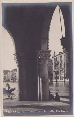 Cartolina venezia canal - venezia, ,canal
