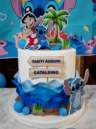 Torta scenografica stitch - stitch,