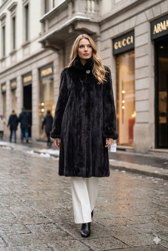 Cappotto pelliccia visone - , vera