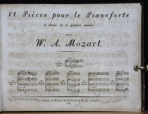 Mozart pièces pour - mozart,, vi