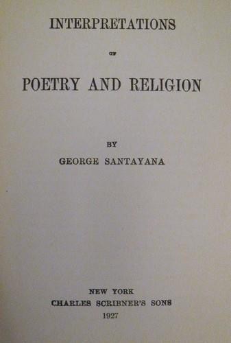 Poetry and religion - poetry, george