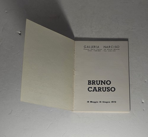 Bruno caruso catalogo mostra - caruso,