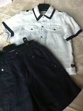 Completo BIMBO, 1 Anno e Mezzo, 2 Pezzi, LINO, COME NUOVO.