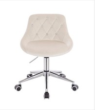 Poltrona girevole in velluto