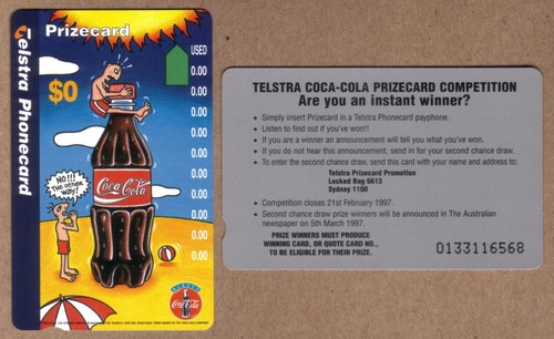 Carta telefonica coca cola - carta, coca-cola