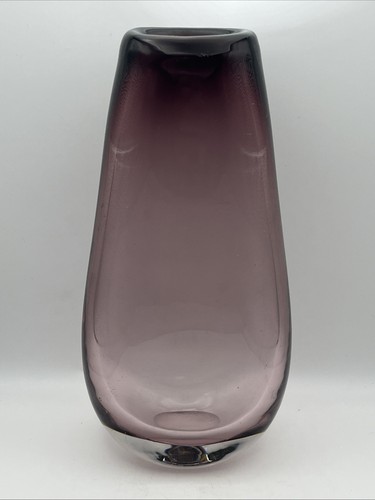 Art glass vase smokey - art, vase-smokey