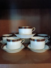 Servizio Da Tè X6 Richard Ginori Sardinia Brown Manifattura Di Doccia