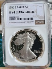 1986 S 1 oz AMERICAN PROOF