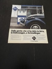 1970 ARAL SUPER BENZINA DISTRIBUTORE STAZIONE GAS STATION VINTAGE AD PUBBLICITA