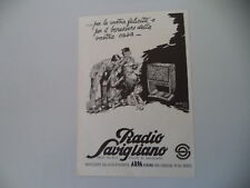 advertising Pubblicità 1933 RADIO SAVIGLIANO