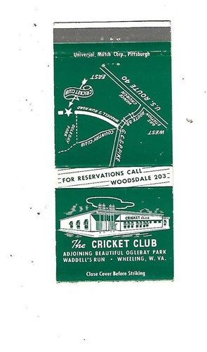 The cricket club matchcover - cricket,