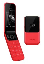 Nokia 2720 Flip TA-1170 DS rosso 2G fotocamera tasti cellulare pieghevole con display esterno NUOVO