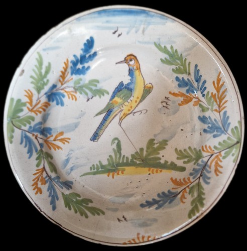 Antico piatto maiolica pavia - piatto,