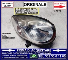 FANALE FARO ANTERIORE DESTRO DX PASSEGGERO difettato CITROEN C1 2005-2014