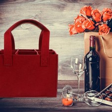 Sacchetto vino feltro - sacchetto,