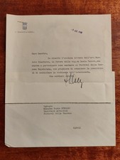 ACHILLE LAURO AUTOGRAFO ARMATORE SINDACO NAPOLI FESTIVAL CANZONE 1961