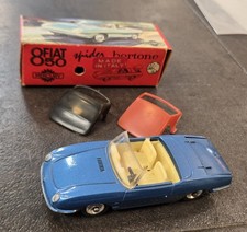 VINTAGE IN BOX MERCURY # 12 BLU FIAT 850 SPIDER W 2 TOP ITALIA AUTO PRESSOFUSA
