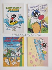 WARNER BROS - 11 cartoline di auguri - insetti coniglietto Titti Silvestro