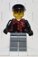 Minifigura Lego soc055 Calcio Portiere Red and Blue Team Goalie 2002 2004