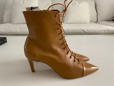 NWT ZARA Womens Camel Leather